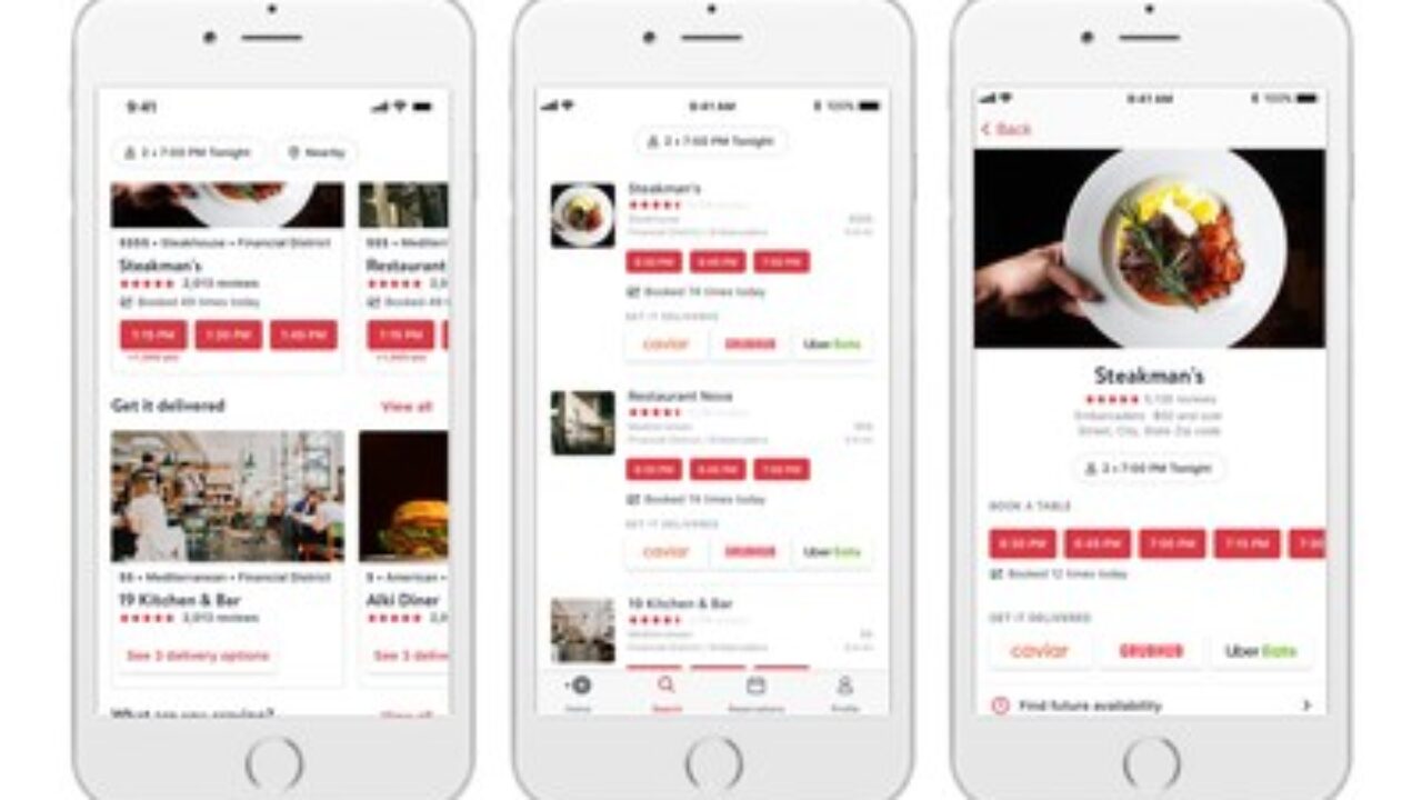 Travel PR News  OpenTable to offer delivery and pick-up options 