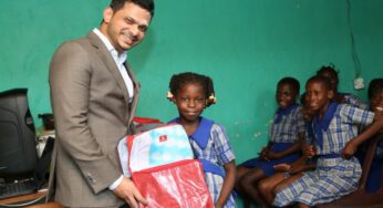 Emirates’ old advertising billboards upcycled into hundreds of reusable bags for students in Lagos