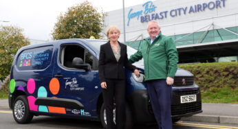 Best Belfast City Airport supports Bangor NI Foodbank with brand-new Peugeot van