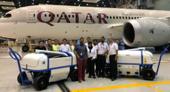 Qatar Airways is the first in the industry licensed to use the state-of-the-art ‘GE360 Foam Wash’ technology