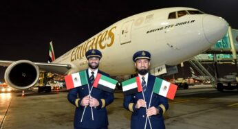 Emirates marks its first passenger flight to Mexico