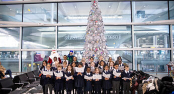 Heathrow Primary students open the holiday season at Heathrow