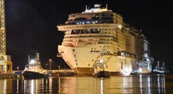 MSC Cruises celebrates the float out of MSC Virtuosa at Chantiers de l’Atlantique in Saint-Nazaire, France