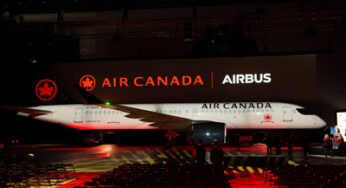 Air Canada unveiled the newest member of its fleet, the Airbus A220-300