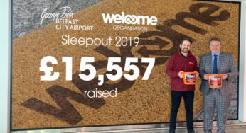 Belfast City Airport’s Sleepout raised a total of £15,557 to provide support for people affected by homelessness