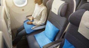 British Airways introduces freshly designed soft blankets and cushions and a new headrest for World Traveller customers