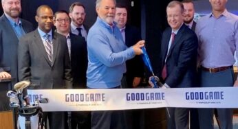 Delaware North celebrates the opening of “Good Game,” powered by Topgolf® Swing Suite® in The Battery Atlanta