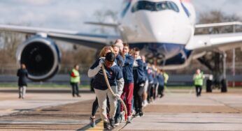 British Airways’ Sport Relief achieves GUINNESS WORLD RECORDS® title for the Heaviest Aircraft Pulled Over 100 Metres by a team