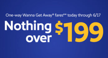 Southwest Airlines announces all one-way Wanna Get Away® fares at $199 or less