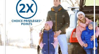 Earn twice the bonus points through Choice Privileges’ New Year, New Bonus promotion