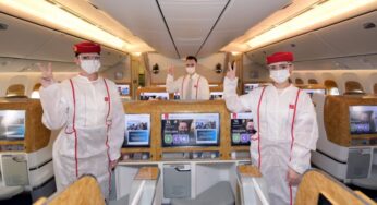 Emirates operates flight with fully vaccinated frontline teams