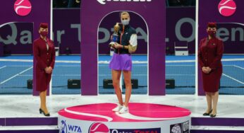 Qatar Airways and Qatar Duty Free congratulate Petra Kvitova on her well-deserved win at the Qatar Total Open 2021