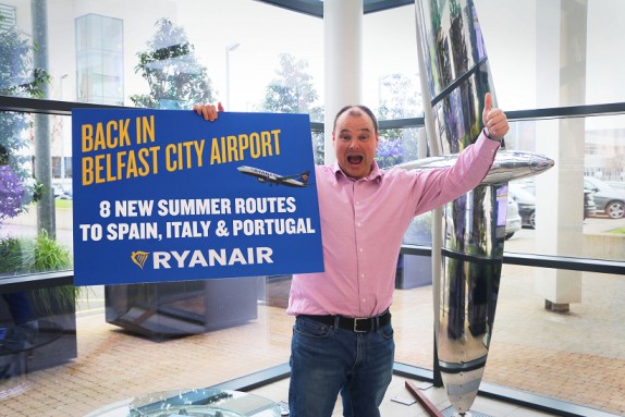 Ryanair announces its return to Belfast City Airport with 8 new routes for summer ’21