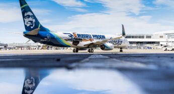 Alaska Airlines unveiled its fourth Russell Wilson livery at Seattle-Tacoma International Airport