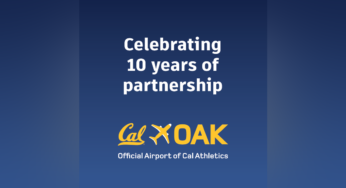 Oakland International Airport and Cal Athletics mark their 10th year partnership anniversary