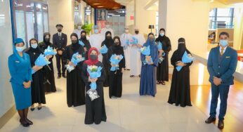 Oman Air honoured 14 top-scoring high school students in a ceremony at Muscat International Airport