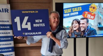 Ryanair opens 14 new routes from London in its Winter 2021 schedule