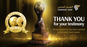 Oman Air won three awards at the World Travel Awards 2021