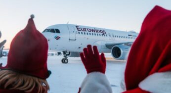 Finavia welcomes the inaugural Eurowings flight between Düsseldorf and Rovaniemi