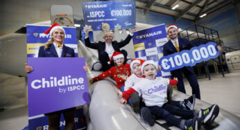 Ryanair donates €100,000 to ISPCC