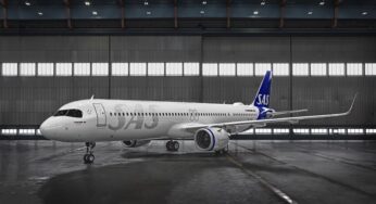 SAS’s first Airbus A321 Long Range to complete its first long-haul flight from Copenhagen to Washington