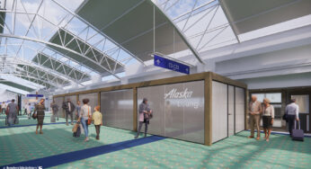 Alaska Airlines plans for renovation and expansion of its lounges at Seattle and Portland airports