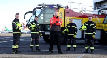 George Best Belfast City Airport welcomes four young firefighter apprentices