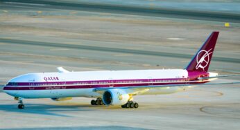 Qatar Airways celebrates 25th anniversary with a retro livery on Boeing 777-300 aircraft