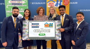 Ryanair donates €15,000 to its charity partner, Jack & Jill Children’s Foundation