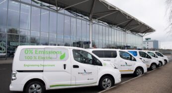 Bristol Airport invests in three additional electric vans to its operations