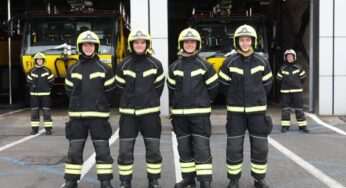 George Best Belfast City Airport congratulates four young aspiring firefighters from Northern Ireland for passing the ‘High Flyers Apprenticeship’ programme