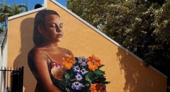 Travelodge Resort Darwin unveils two-storey high mural by artist Lisa King as part of Darwin Street Art Festival