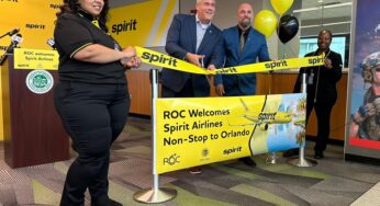 Spirit Airlines launches daily, nonstop flights between Frederick Douglass Greater Rochester International Airport and Orlando