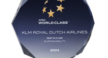 KLM Wins APEX World Class Award for Third Consecutive Year, Recognized for Sustainability