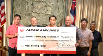 Japan Airlines Raises Over $132,000 for Maui Wildfire Relief Efforts