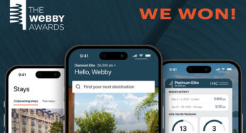 IHG One Rewards App Sweeps Three Categories at 28th Annual Webby Awards